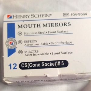 Dental mouth mirrors new unopened